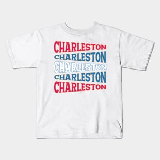 NATIONAL TEXT ART CHARLESTON Kids T-Shirt